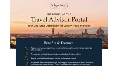 Preferred Hotels & Resorts creates advisor booking portal